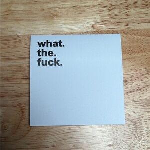 Humorous / Sarcastic White Sticky Notes,  Set of 5 pads